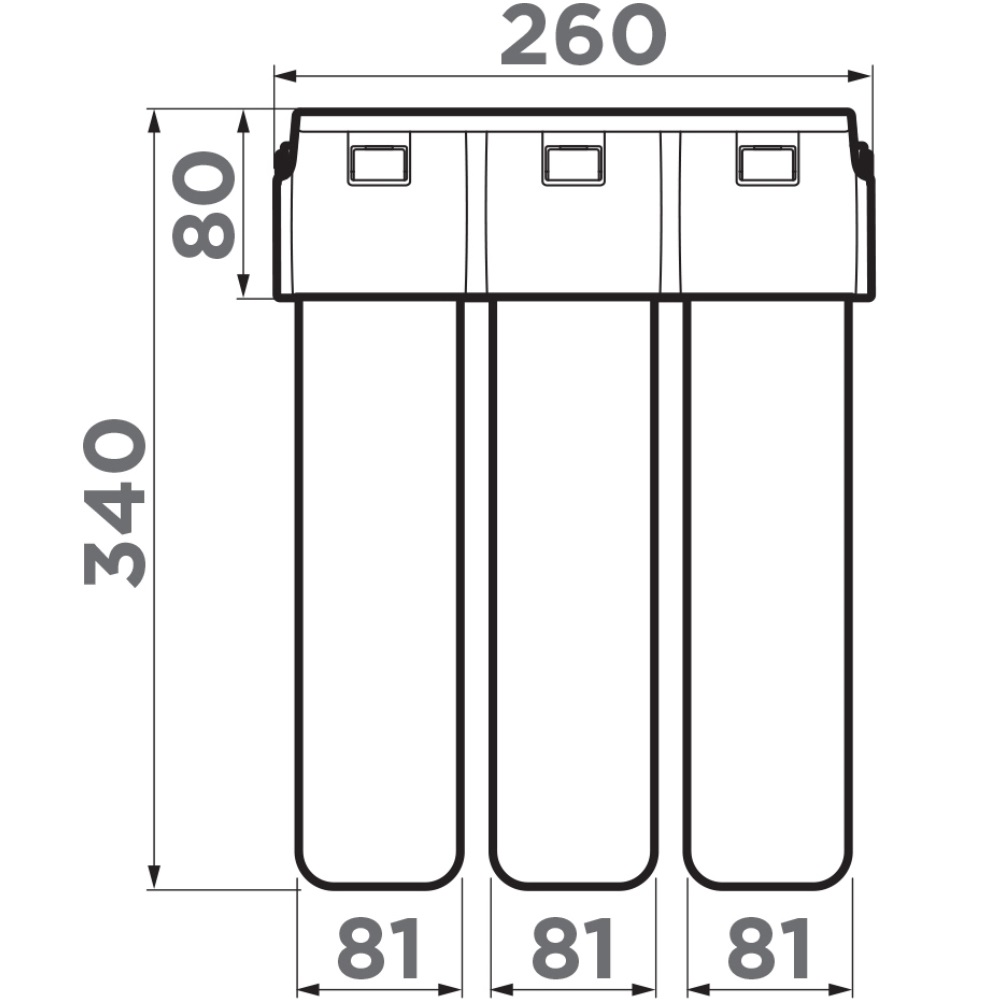 Смеситель для кухни Omoikiri Nagano + Pure Drop Lite с фильтром Графит 4284.8028 — изображение 3