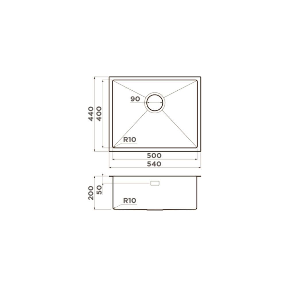 Мойка кухонная Omoikiri Taki 54 Хром 4973046 — изображение 4