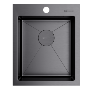 Мойка кухонная Omoikiri Akisame 41 Вороненая сталь 4973094