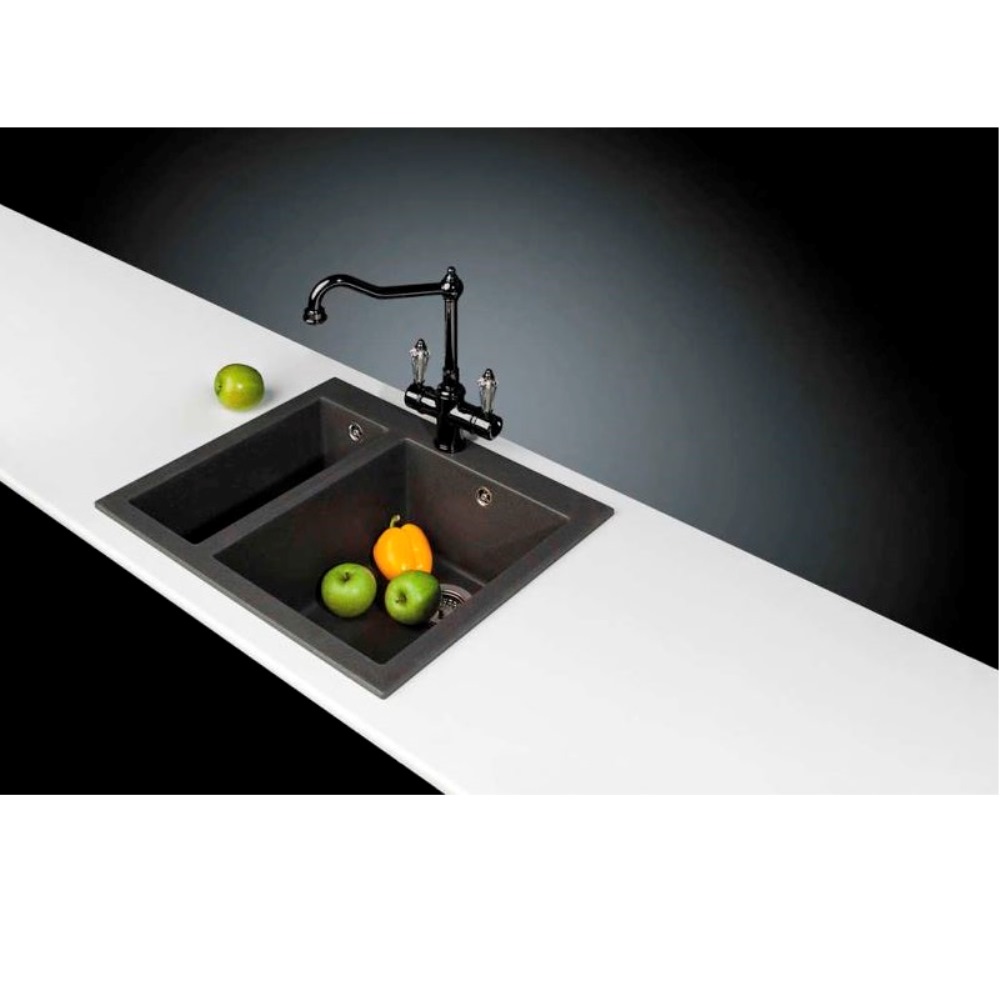 Мойка кухонная Omoikiri Bosen 590 Черный матовый 4993149 — изображение 3