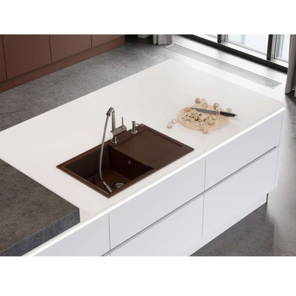 Мойка кухонная Omoikiri Sakaime 79 Белый матовый 4993279 — изображение 2