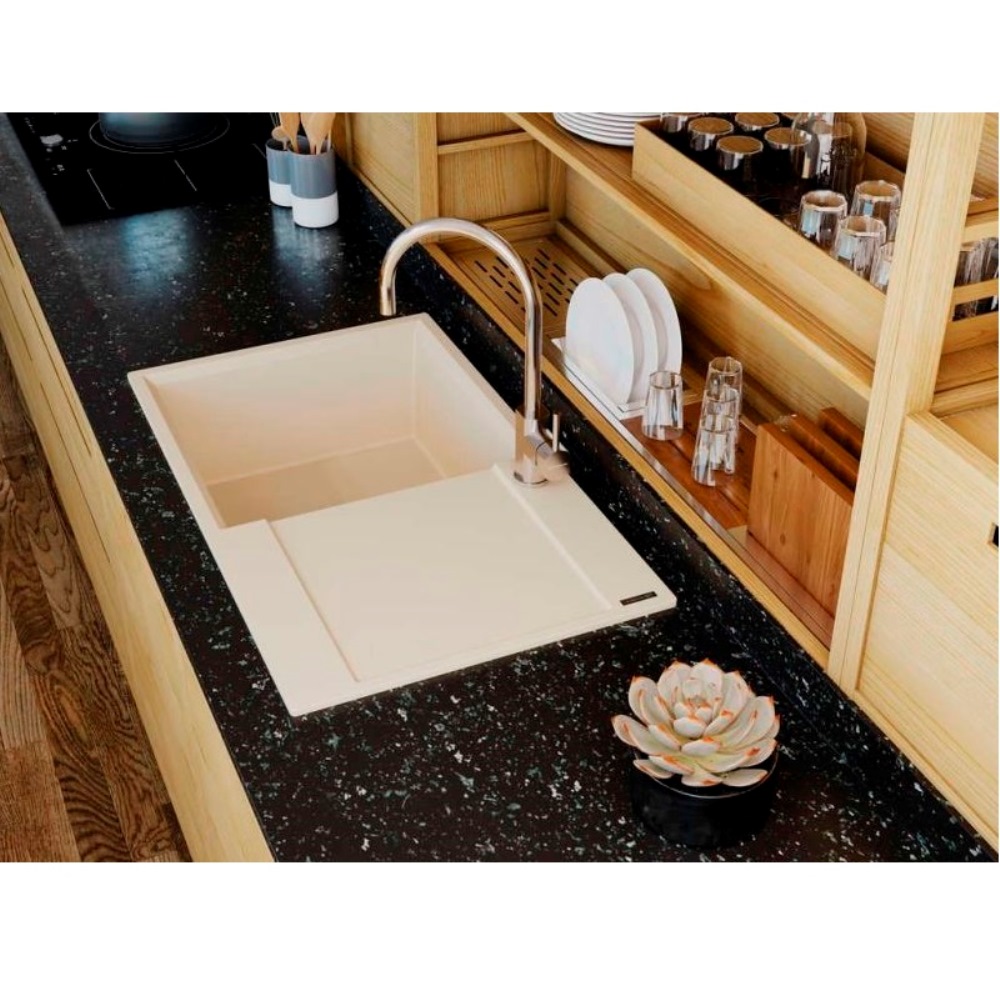 Мойка кухонная Omoikiri Daisen 86 Ваниль 4993694 — изображение 3