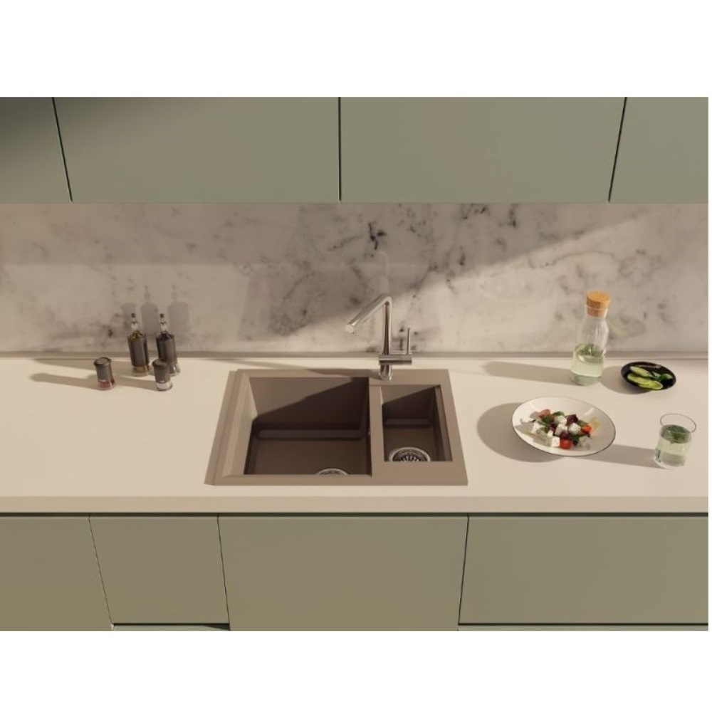 Мойка кухонная Omoikiri Sakaime 60 Ваниль 4993909 — изображение 2